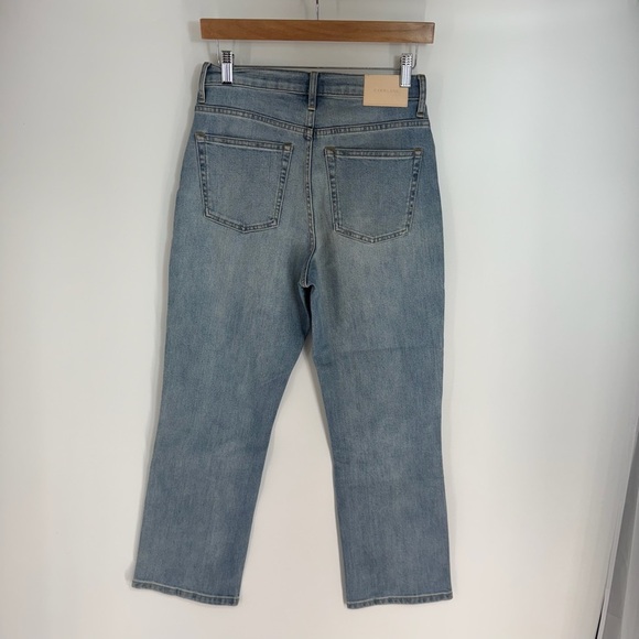 Everlane High Rise Straight Leg Light Wash Denim Jeans - Picture 2 of 4